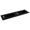 Раковина из сантехнического фарфора Ceramica Nova GRACE CN7023MBwx 160х50 накладная цвет черный